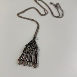 Long Silver Necklace